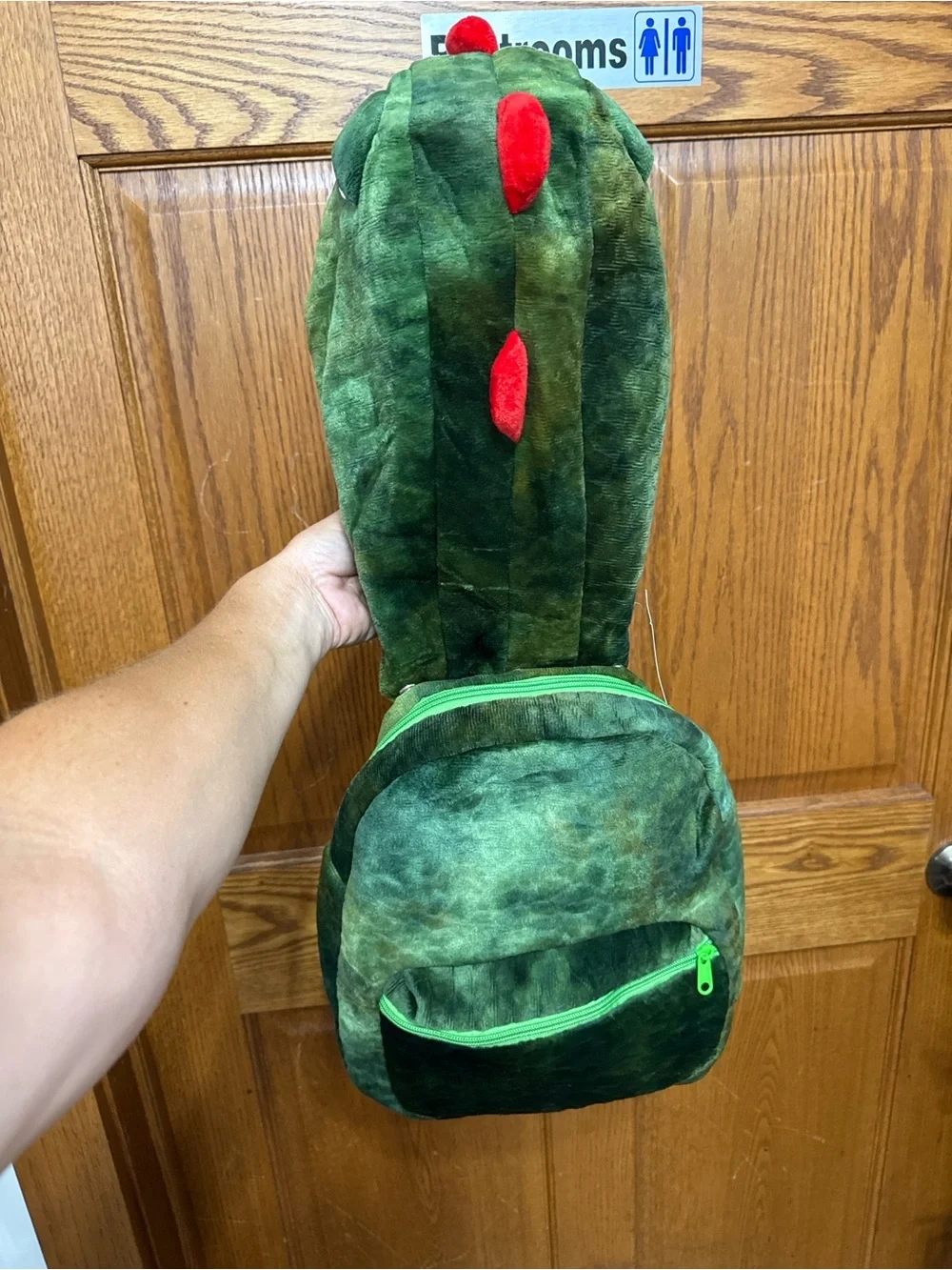 Kids Green Dinosaur Removable Hooded Costume Backpack - Unbranded